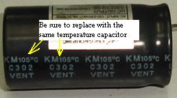 105 celcius capacitor