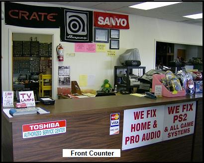 front counter authorized service center