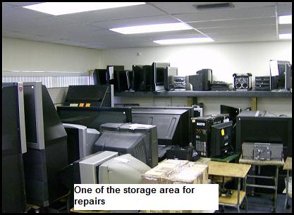 electronics store room