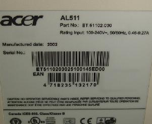 acer al511 acer al511