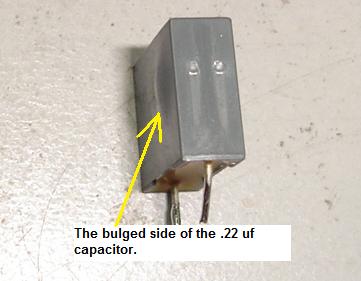 bulged capacitor bulged capacitor
