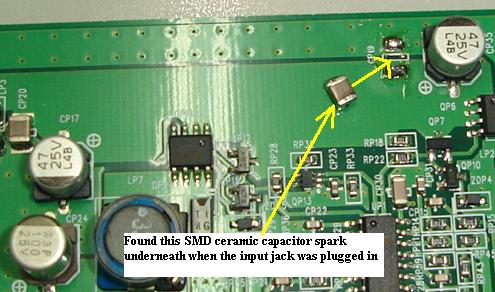 capacitor shorted