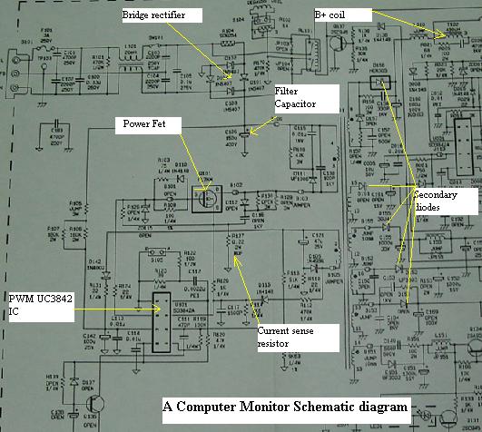 computer monitor schematic diagram computer monitor schematic diagram