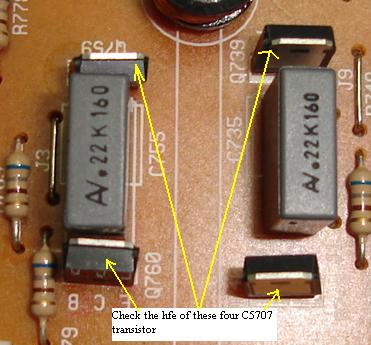 dell e173fpb c5707 transistor