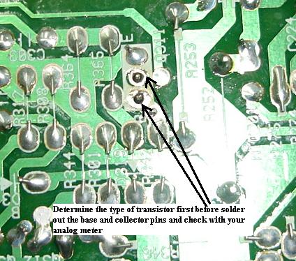 test transistor