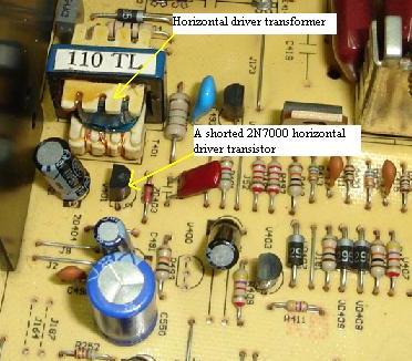 horizontal driver transistor