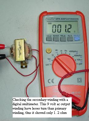 how to check a 12v transformer