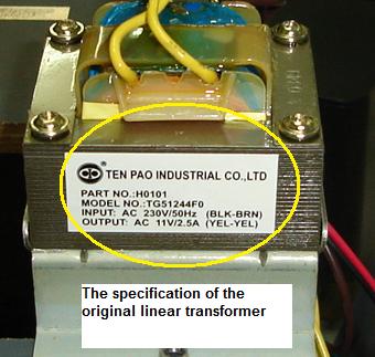 transformer specification