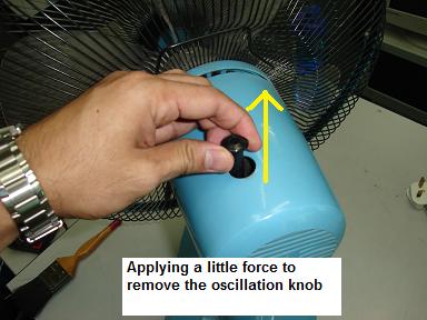 table fan oscillation knob table fan oscillation knob
