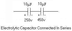 series capacitances