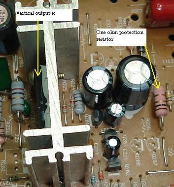vertical output failure vertical output failure
