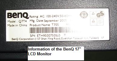 benq t705 benq t705
