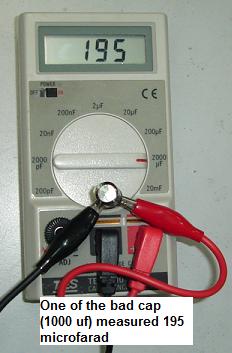 faulty capacitor faulty capacitor