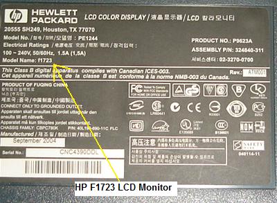 hp f1723 model hp f1723 model